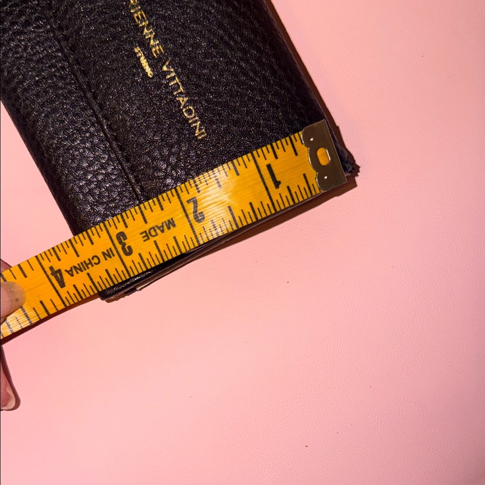 Adrienne Vittadini Elegant Black and Tan Crossbody Bag with wallet - Picture 10 of 11